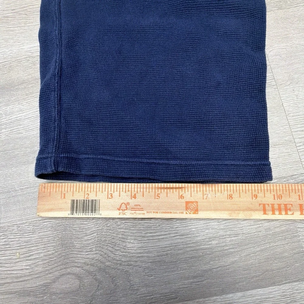 Polo Ralph Lauren Lounge Pants Mens 2XL Blue Waffle Knit Cotton Drawstring Logo